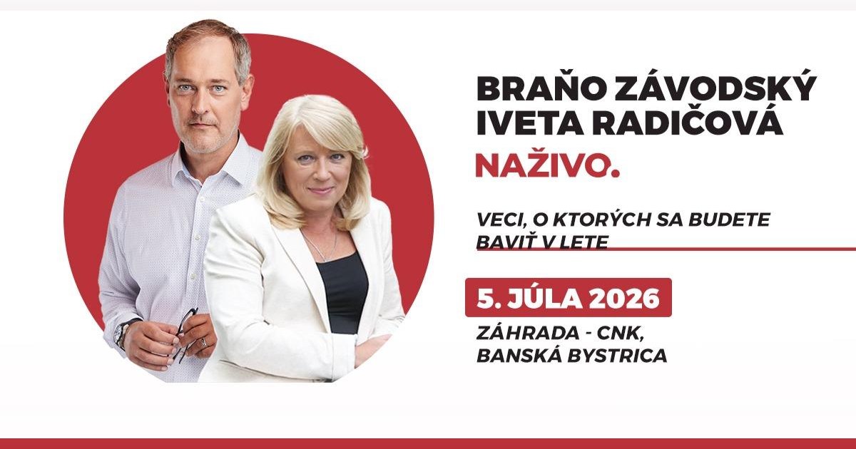 Braňo Závodský a Iveta Radičová Naživo!