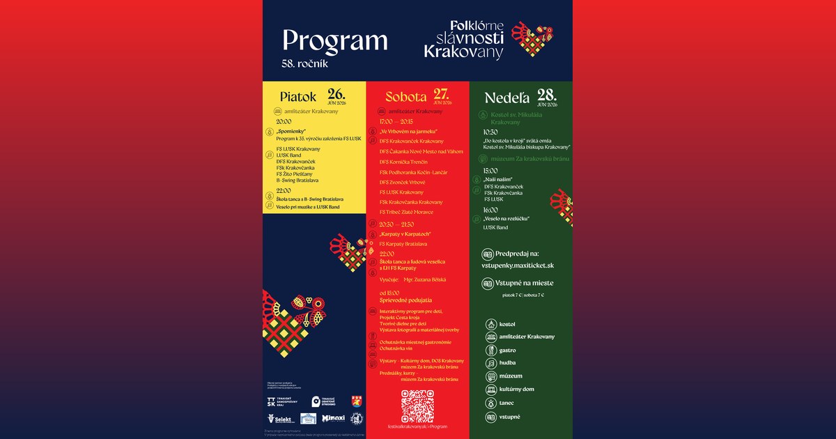 58. Folklórne slávnosti Krakovany 2026