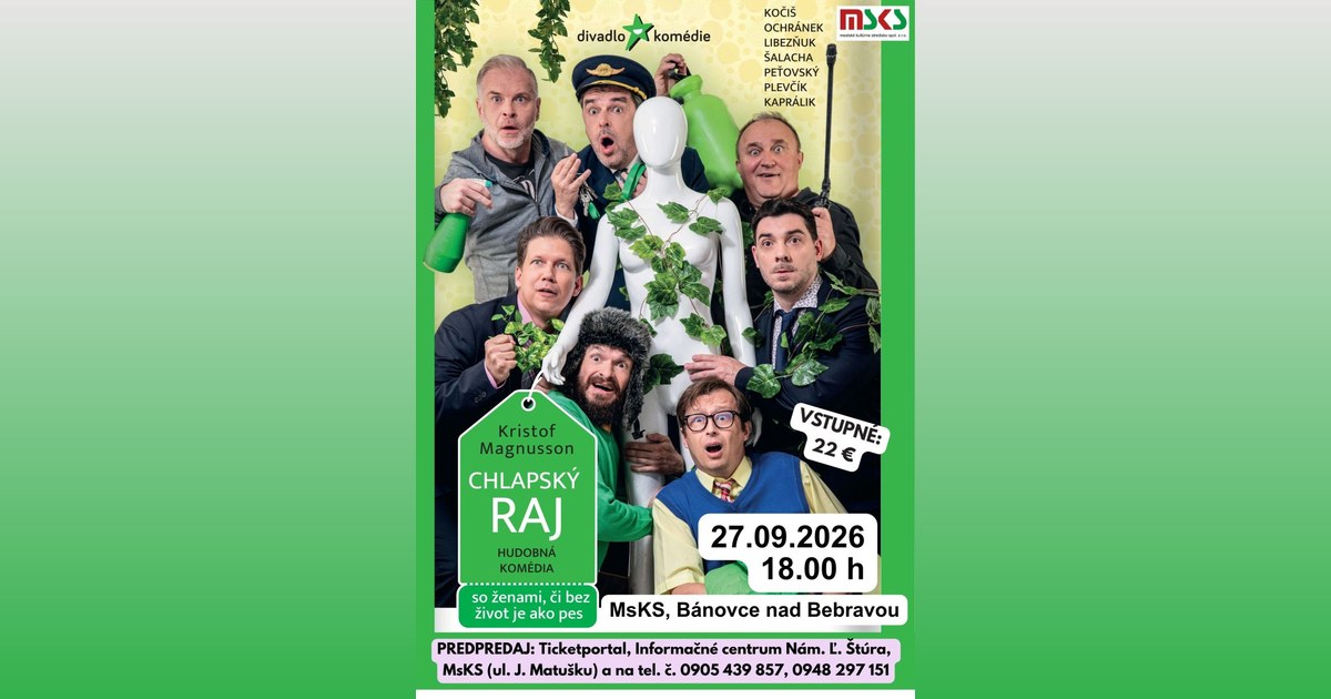 Chlapský raj, hudobná komédia