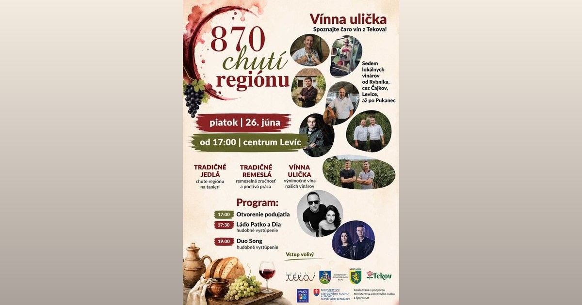 870 chutí regiónu