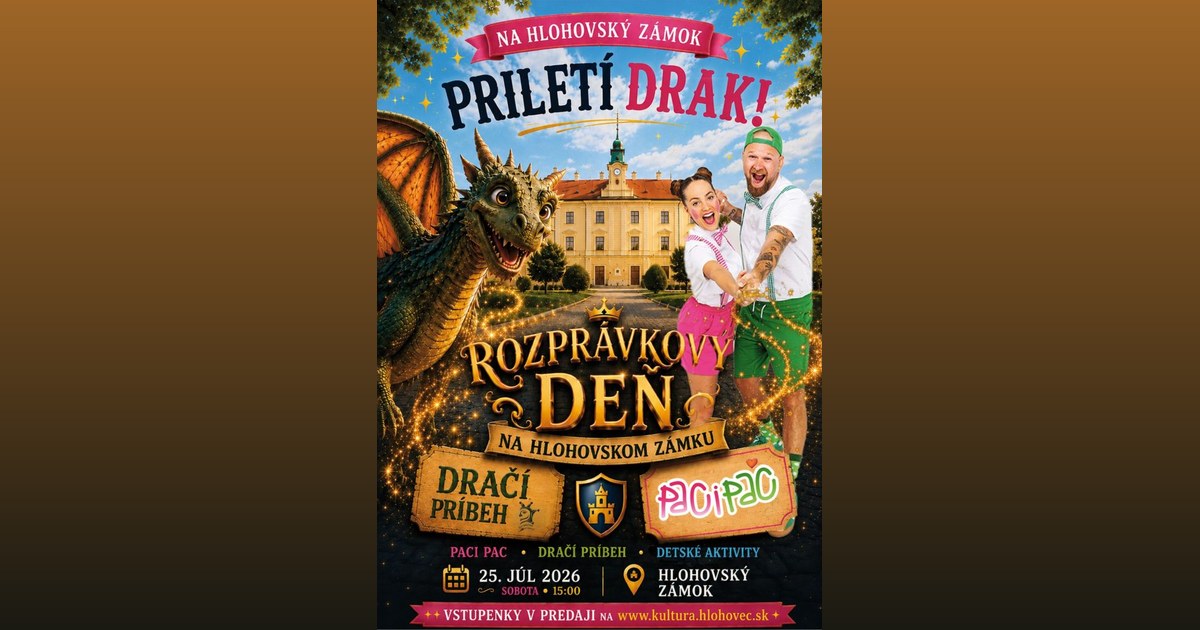 Rozprávkový deň na Hlohovskom zámku