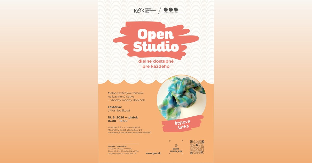 Open Studio: Štýlová šatka