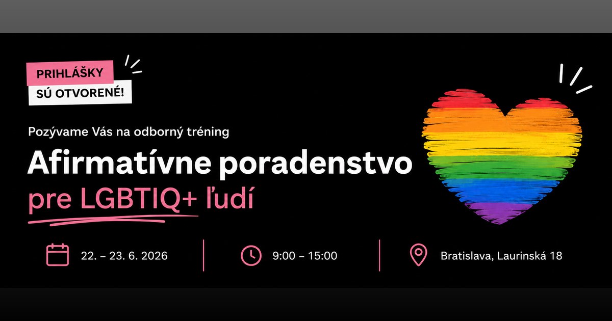 Afirmatívne poradenstvo pre LGBTIQ+ ľudí
