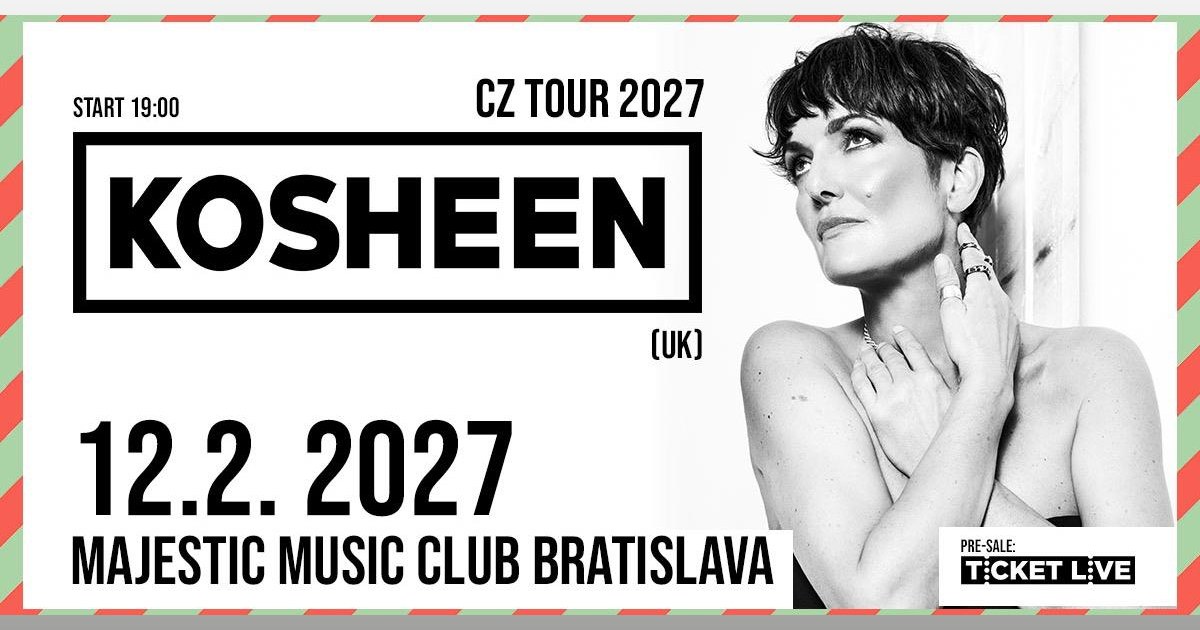 Kosheen (UK) – Club Tour CZ/SK 2027