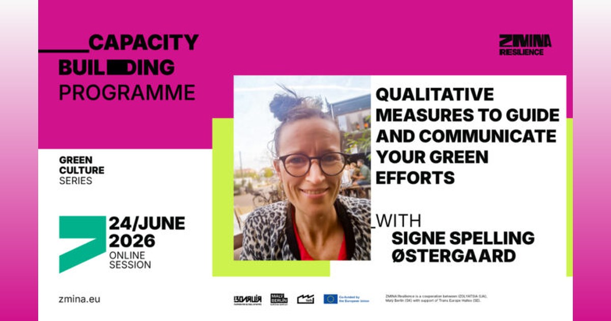 Qualitative Measures to Guide and Communicate Your Green Efforts | ZMINA:Resilience webinar #8